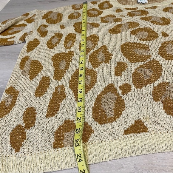 Shop The Mint Meet You There Mocha Brown Leopard Sweater, Size Medium - Picture 12 of 12